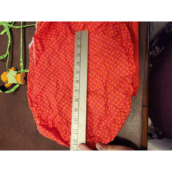 Handmade Picnic Basket Liner w/Cloth Napkins and 84x32 Tablecloth 10" bottom - Picture 4 of 10